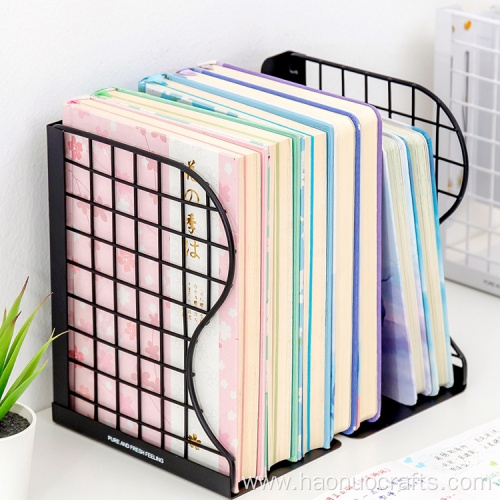 Table top retractable bookshelf storage shelf book stand